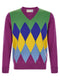Ballantyne Classic Diamond Intarsia Sweater