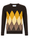 Ballantyne Classic Diamond Intarsia Sweater