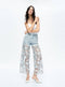 BAYEAS - HIGH RISE WIDE LEG JEANS WITH LACE SPLICED BLUE-Fashion-BAYEAS-LESLEY BLUE-26-Urbanheer