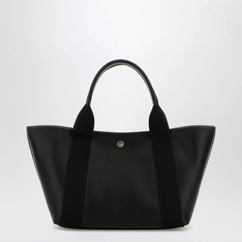 Balenciaga Biarritz shopping bag in black leather