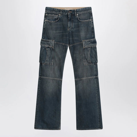 Balenciaga Blue Cargo Regular jeans with a faded effect
