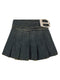 Balenciaga Buckle Pleated Skirt