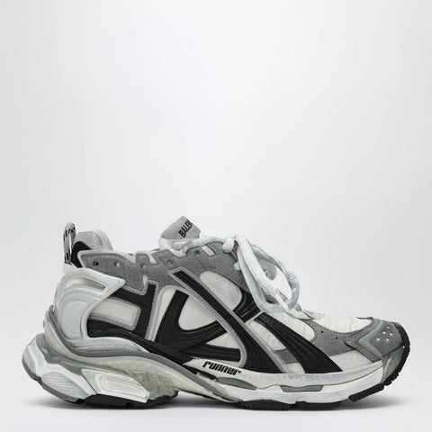 Balenciaga Grey/white/black Runner sneakers in nylon