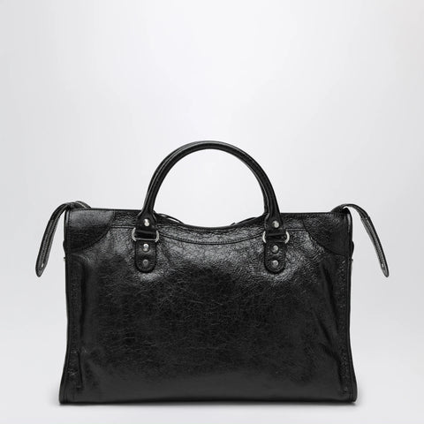 Balenciaga Le City Medium bag in Arena lambskin leather black
