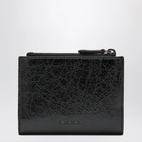 Balenciaga Le City bi-fold lambskin wallet in black