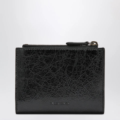 Balenciaga Le City bi-fold lambskin wallet in black