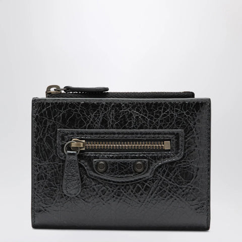 Balenciaga Le City bi-fold lambskin wallet in black