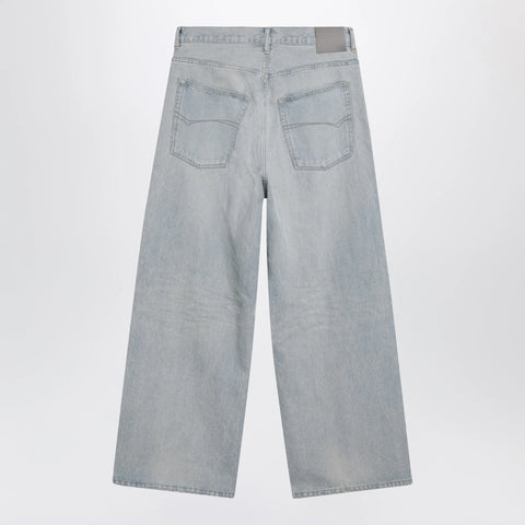 Balenciaga Light blue wide-leg denim jeans