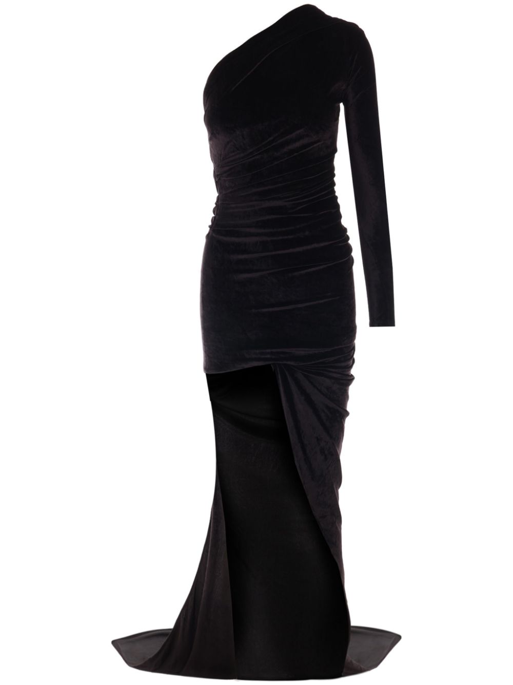 Balenciaga One-shoulder Asymmetric Maxi Dress - Black Balenciaga One-shoulder Asymmetric Maxi Dress - Black