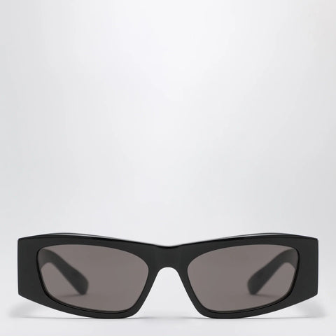 Balenciaga Nano rectangular black sunglasses
