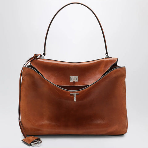 Balenciaga Rodeo Medium bag in vegetable-tanned lambskin tan