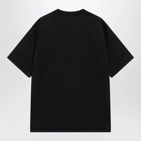 Balenciaga The Address men’s regular-fit T-shirt in faded black cotton