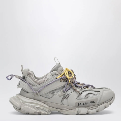 Balenciaga Track Trail Sneakers in yellow, purple, brown and black