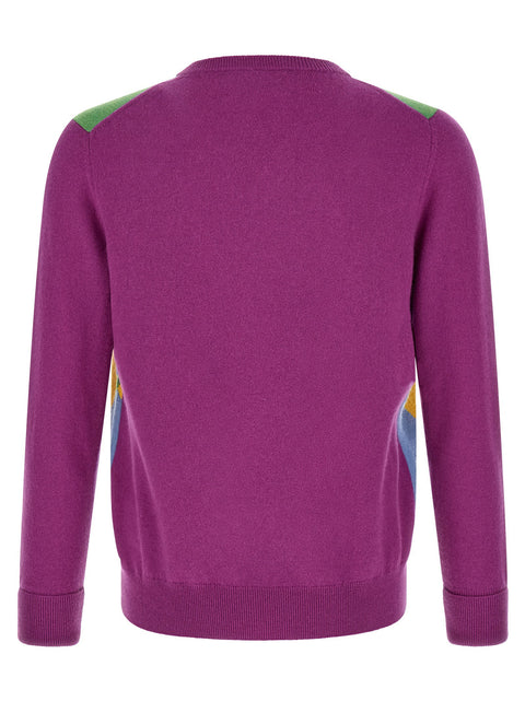Ballantyne Classic Diamond Intarsia Sweater