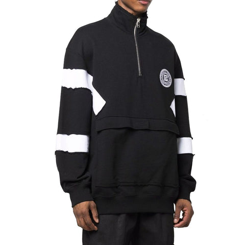 Balmain Black Cotton Sweatshirt