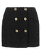 Balmain Embossed Button Detail Miniskirt