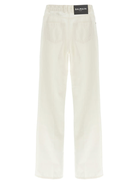 Balmain Embroidery Jeans
