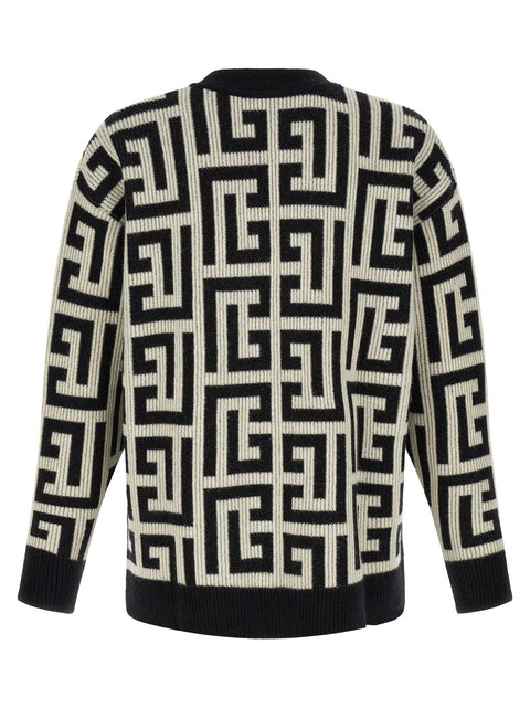 Balmain Monogram Macro Cardigan