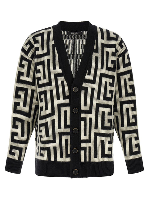 Balmain Monogram Macro Cardigan