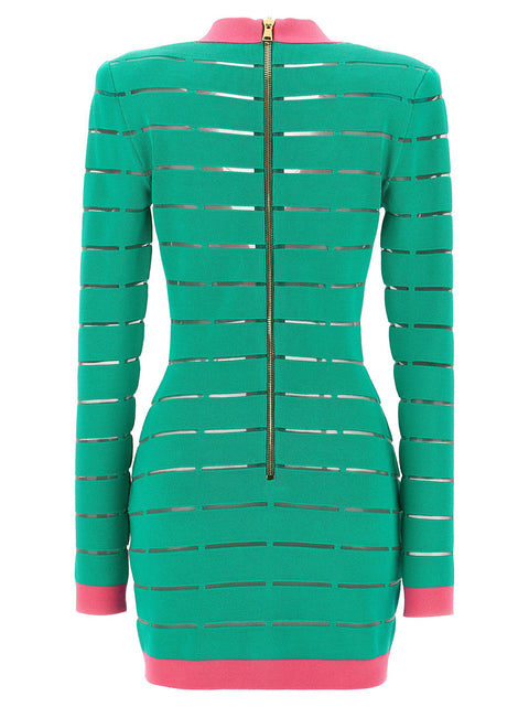 Balmain Two-tone Knit Dress