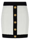Balmain Two-tone Miniskirt