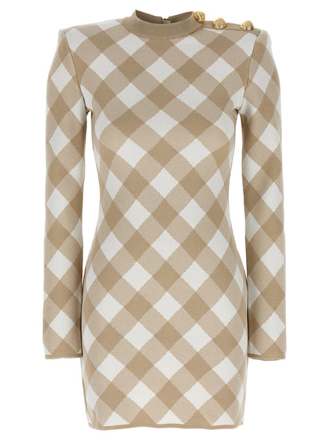 Balmain Vichy Dress