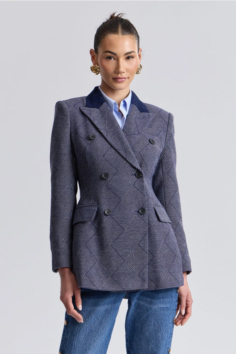 Basketweave Hourglass Blazer