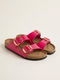 Birkenstock Arizona Gold Buckle Fuchsia Fusion Glossy
