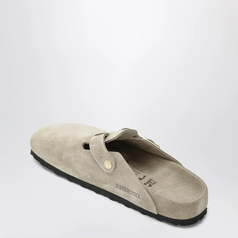 Birkenstock Boston Exquisite suede clogs in taupe