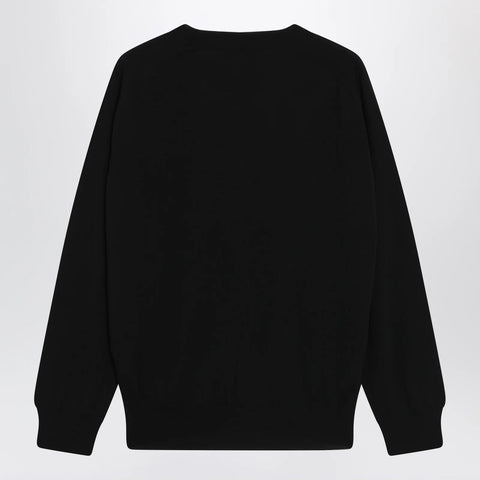 Black Ami de Coeur wool sweater by Ami Paris