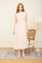 Boat Neck Sleeveless Basque Waist Midi Dress
