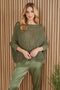 Boatneck Drop Shoulder Long Sleeve Sweater-Sweater-MILIO MILANO-OS-ARMYGREEN-Urbanheer