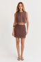 Bonez Contrast Stitch Mini Skirt