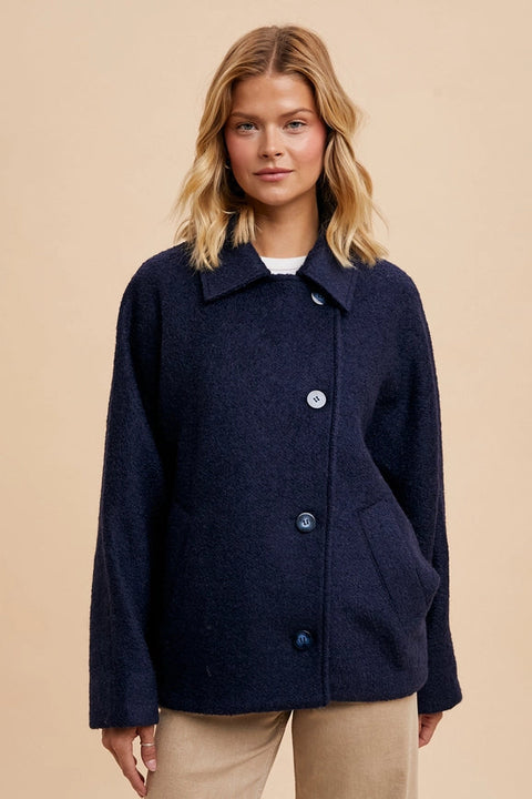 Boucle Jacket MIDNIGHT NAVY-Jacket-In Loom-S-MIDNIGHT NAVY-Urbanheer