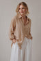 Breathe Sabbia Linen Oversize Shirt