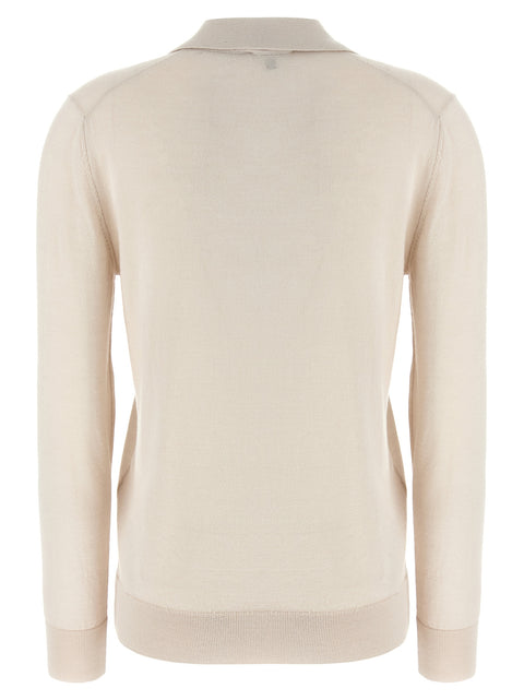 Brioni Cashmere And Silk Polo Shirt