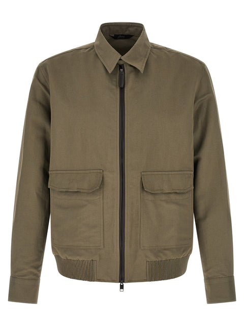 Brioni Linen Cotton Blouson