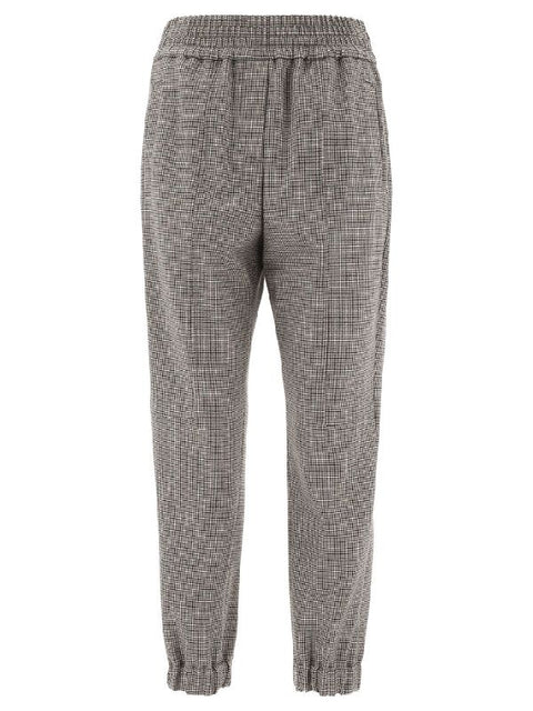 Brunello Cucinelli Bicolor Wool Casual Pants