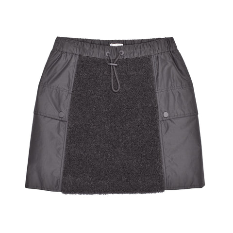 Brunello Cucinelli Bicolor Wool Mini Skirt
