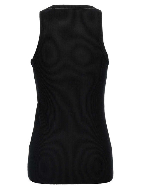 Brunello Cucinelli Black Cotton T-Shirt