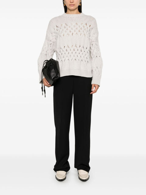 Brunello Cucinelli Black Viscose Casual Pants