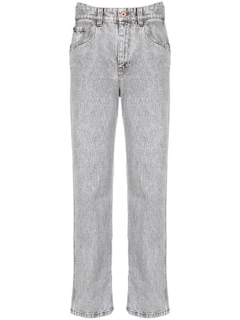 Brunello Cucinelli Blue Cotton Straight-Leg Jeans