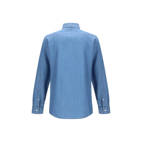 Brunello Cucinelli Blue Denim Shirt