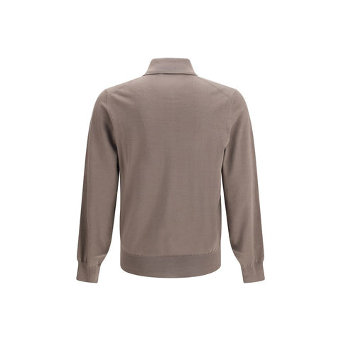 Brunello Cucinelli Brown Cotton Shirt