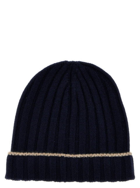 Brunello Cucinelli Contrast Line Beanie