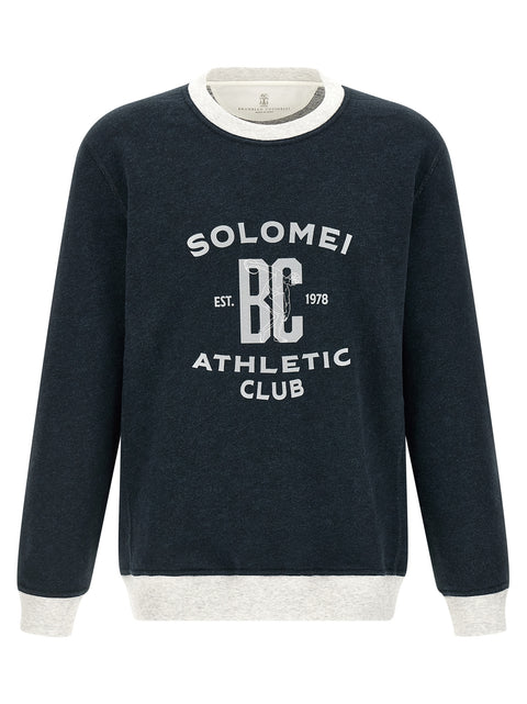 Brunello Cucinelli Cotton And Linen Sweatshirt