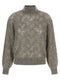 Brunello Cucinelli Dazzling Abstract Leaf Sweater