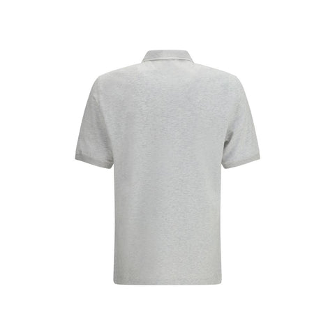 Brunello Cucinelli Gray Cotton Polo Shirt