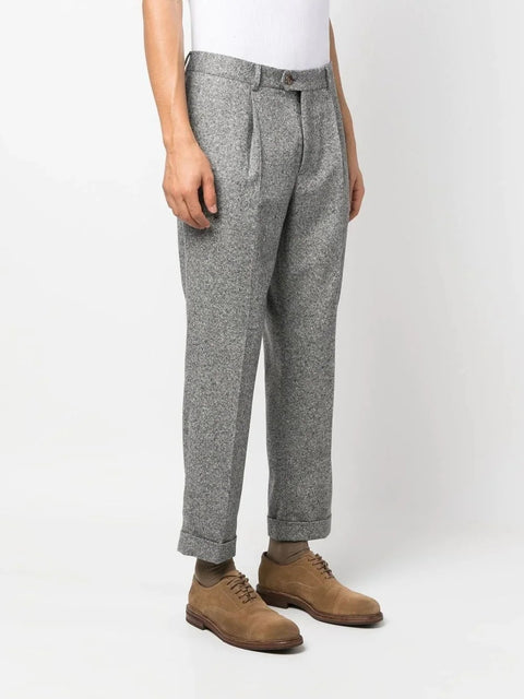 Brunello Cucinelli Gray Fibres Casual Pants