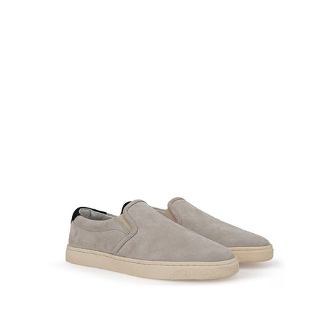 Brunello Cucinelli Gray Leather Sneaker SW